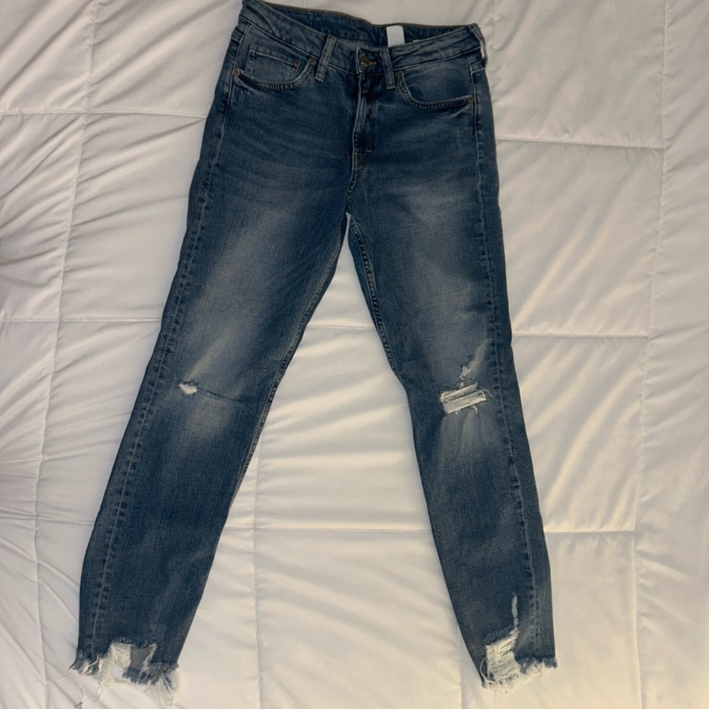 &Denim size 37 girlfriend fit jeans